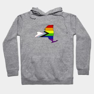 Progress pride flag - New York Hoodie